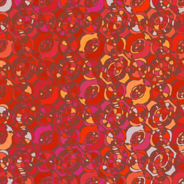 Yaratıcı karalama sanatı farklı şekil ve dokulara sahip kusursuz desen. Kolaj. Sanatsal arka plan. Soyut duvar kağıdı. Dekoratif hippi fayansları.