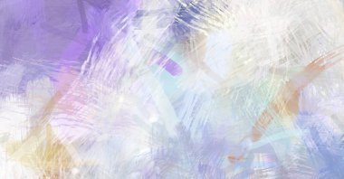 Soyut arkaplanda pürüzlü fırça darbeleri. Fırça boyası. Renkli boya darbeleri. Eşsiz duvar sanatı. Tuvaldeki modern sanat. Renkli çağdaş sanat eserleri.