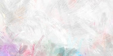 Soyut arkaplanda pürüzlü fırça darbeleri. Fırça boyası. Renkli boya darbeleri. Eşsiz duvar sanatı. Tuvaldeki modern sanat. Renkli çağdaş sanat eserleri.