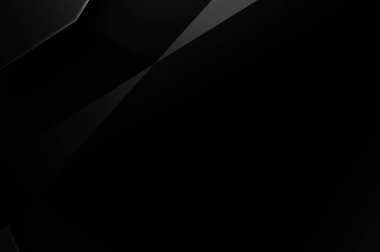 Lüks minimalist tasarım. Fütürist şablon. Karanlık elementleri olan birinci sınıf soyut duvar kâğıdı. Zarif bir zemin. Siyah üç boyutlu geometrik arkaplan. Poster, broşür, sunum için tasarım.