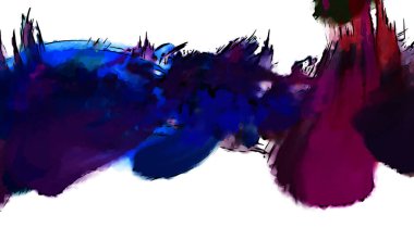 Mürekkep ve fosforlu kalemler yaratıcı çizimler. Beyaz arka planda boyama. El çizimi soyut renk dokuları. Poster, kart, davetiye, pankart, broşür, broşür için tasarım. Boyalı fırça darbeleri