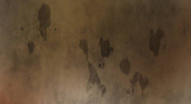 Gotik bir duvarda sıkıntılı ve kirli desenler var. Lekeli renkli hasarlı şablon. Tasarımınız için doku ve elementler. Pis duvar kâğıdı. Grunge arkaplanı.