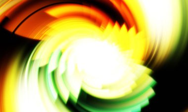 Dönen Işık gösterisi arka planı. Canlı renklerle donatılmış ruhani enerji girdabı. Renkli canlı hareket çizimi. Tanıtım geçmişi. Kutlama grafiği.