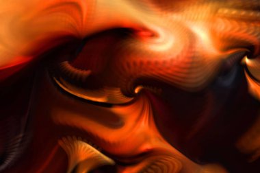 Hareketli girdapların soyut çizimi. Titreşimli renkli kıvrımların dönen akışı. Kıvrımlı ve kıvrımlı arka plan ve çizgiler. Garip duvar kâğıdı tasarımı. Dalgalanma arkaplanı.