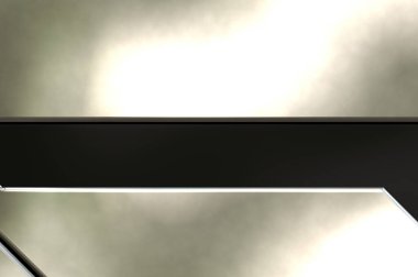 Üç boyutlu metalik doku. Uzay gemisi desenli yüzey. Aydınlık ve karanlık paneller. Fütürist soyut duvar kağıdı. Geometrik teknolojik yansıtıcı arkaplan.