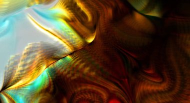 Hareketli girdapların soyut çizimi. Titreşimli renkli kıvrımların dönen akışı. Kıvrımlı ve kıvrımlı arka plan ve çizgiler. Garip duvar kâğıdı tasarımı. Dalgalanma arkaplanı.