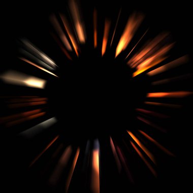 Canlı ve canlı ışık parlamalarının serin arkaplanı. Renkli parlak ışıklar patlama efektiyle görüntülenir. Parlak renkli arkaplan.