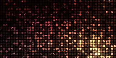 Parlayan ışıklar siyah arka planda parti izleri. Sahne veya stadyum ışıklarının dijital illüstrasyonu. Parlak desenli duvar kağıdı. Sahne ışıkları ile renkli ışıkların ihtişamlı arkaplanı.