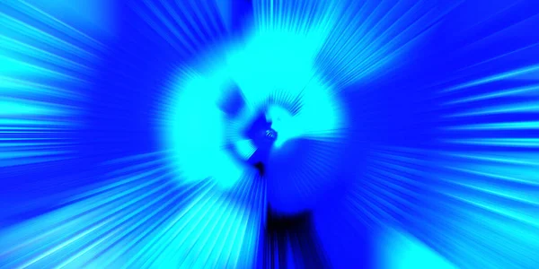 Beweging Conceptueel Behang Grafische Digitale Illustratie Gloeiende Neon Draaiende Lichten — Stockfoto