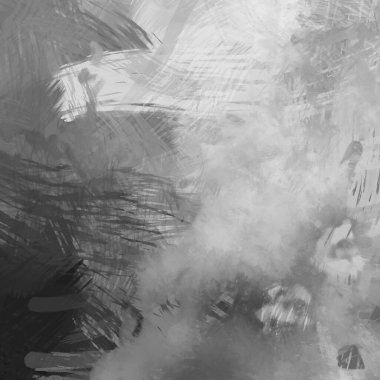 Soyut arkaplanda pürüzlü fırça darbeleri. Fırça boyası. Renkli boya darbeleri. Eşsiz duvar sanatı. Tuvaldeki modern sanat. Renkli çağdaş sanat eserleri.