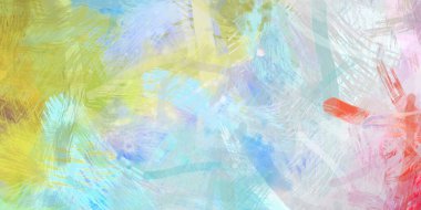 Soyut arkaplanda pürüzlü fırça darbeleri. Fırça boyası. Renkli boya darbeleri. Eşsiz duvar sanatı. Tuvaldeki modern sanat. Renkli çağdaş sanat eserleri.
