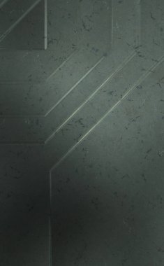 Çukur SciFi panelleri duvar. Üç boyutlu illüstrasyon. Gelecekçi kavramsal tasarım arka planı. Uzay gemisi desenli duvar kağıdı. Fırçalanmış teknoloji desen yüzeyi. 