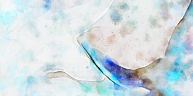 Kova desenli illüstrasyon. Çağdaş ve modern doku. Soyut renk boyama arka planı. Yaratıcı ve sanatsal duvar kağıdı. Fırçalanmış şekilleri ve lekeleri olan sanatsal duvar..