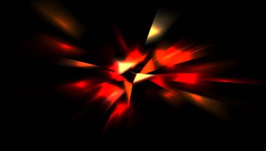 Parlayan ışıkları hareket ettirmenin havalı arka planı. Tasarımınız için canlı renkli bir portal şablonu. Işık ışınları ve hareket halindeki ışıldayan parçacıklar bir solucan deliği şekli oluşturuyor..