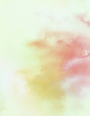 Modern fırça darbeleri. Poster, duvar sanatı, afiş, kart, kitap kapağı veya ambalaj için rahatlatıcı kompozisyonun yumuşak renkli çizimi. Pastel renklerle suluboya. 