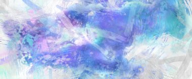 Soyut arkaplanda pürüzlü fırça darbeleri. Fırça boyası. Renkli boya darbeleri. Eşsiz duvar sanatı. Tuvaldeki modern sanat. Renkli çağdaş sanat eserleri.