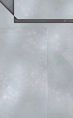 Katmanlı paneller. Fütürist soyut duvar kağıdı. Geometrik teknolojik yansıtıcı arka plan 3D metalik doku. Uzay gemisi desen yüzeyi.