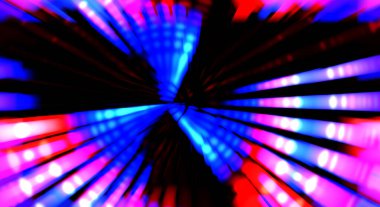 Siyah arkaplanda dönen ışık gösterisi. Lüks çizgiler. Parlak kıvrımlı duvar kağıdı. Uzay tüneli. Dönen ışık çemberi ya da maytap izi. Parlak konsept çizimi.