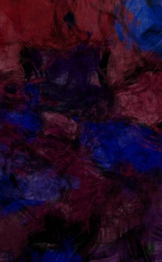 Tuval üzerinde etkileyici fırçalanmış resim. Kaotik resim. Taranmış Boyalı Soyut Arkaplan. Fırça darbesi ile boyanmış. Kaos duvarı sanatı. Sanatsal canlılık ve renkli duvar kağıdı.