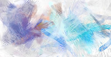 Soyut arkaplanda pürüzlü fırça darbeleri. Fırça boyası. Renkli boya darbeleri. Eşsiz duvar sanatı. Tuvaldeki modern sanat. Renkli çağdaş sanat eserleri.