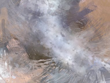 Soyut arkaplanda pürüzlü fırça darbeleri. Fırça boyası. Renkli boya darbeleri. Eşsiz duvar sanatı. Tuvaldeki modern sanat. Renkli çağdaş sanat eserleri.