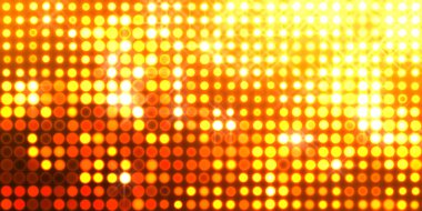 Parlak desenli duvar kağıdı. Sahne ışıkları olan renkli ışıkların ihtişamlı arkaplanı. Parlayan ışıklar siyah arka planda parti izleri. Sahne veya stadyum ışıklarının dijital illüstrasyonu. 