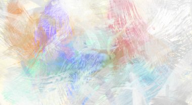 Soyut arkaplanda pürüzlü fırça darbeleri. Fırça boyası. Renkli boya darbeleri. Eşsiz duvar sanatı. Tuvaldeki modern sanat. Renkli çağdaş sanat eserleri.