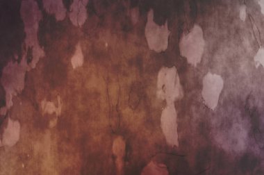 Gergin bir geçmişi ve sıkıntılı bir yapısı var. Renkli tozlu şablon. Tasarımınız için doku ve elementler. Çizik ve lekeli duvar kağıdı. Gotik duvar.