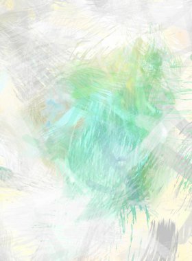 Soyut arkaplanda pürüzlü fırça darbeleri. Fırça boyası. Renkli boya darbeleri. Eşsiz duvar sanatı. Tuvaldeki modern sanat. Renkli çağdaş sanat eserleri.