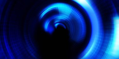 Parlayan neon ışıkları. Parlak sunum tasarım şablonu. Fotoğraf makinesi konsepti. Soyut arkaplan. Dönen ışık ışınları. Hareketli kavramsal duvar kağıdı. Grafik dijital illüstrasyon. 