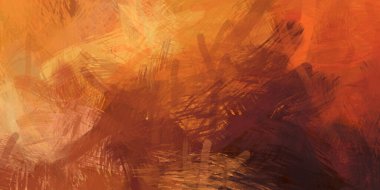 Soyut arkaplanda pürüzlü fırça darbeleri. Fırça boyası. Renkli boya darbeleri. Eşsiz duvar sanatı. Tuvaldeki modern sanat. Renkli çağdaş sanat eserleri.