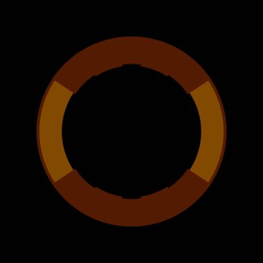 Fütürist dairesel gövde arayüzü elementi. Soyut çember geometrik arkaplan. Dijital teknolojinin grafiksel çizimi.