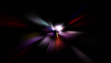 Parlayan yıldızın patlaması. Dinamik renkli arkaplan resmi. Parıldayan ışıklar duvar kağıdı. Tasarımınız için canlı şablon.