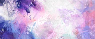 Soyut arkaplanda pürüzlü fırça darbeleri. Fırça boyası. Renkli boya darbeleri. Eşsiz duvar sanatı. Tuvaldeki modern sanat. Renkli çağdaş sanat eserleri.