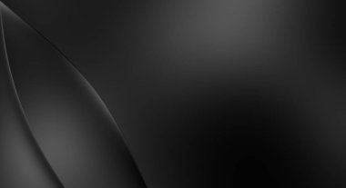 Web sitesi, poster, marka kimliği, broşür, sunum şablonu için lüks koyu bir arka plan. Dalgalı şekilli kaliteli tasarım. Dalgalanmalı soyut arkaplan. Pankart veya kapak tasarımı için dekorasyon.