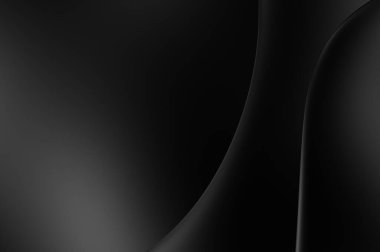 Web sitesi, poster, marka kimliği, broşür, sunum şablonu için lüks koyu bir arka plan. Dalgalı şekilli kaliteli tasarım. Dalgalanmalı soyut arkaplan. Pankart veya kapak tasarımı için dekorasyon.