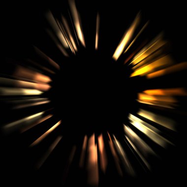 Canlı ve canlı ışık parlamalarının serin arkaplanı. Renkli parlak ışıklar patlama efektiyle görüntülenir. Parlak renkli arkaplan.