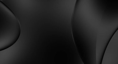 Web sitesi, poster, marka kimliği, broşür, sunum şablonu için lüks koyu bir arka plan. Dalgalı şekilli kaliteli tasarım. Dalgalanmalı soyut arkaplan. Pankart veya kapak tasarımı için dekorasyon.