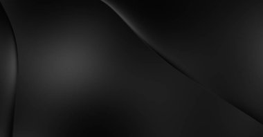 Web sitesi, poster, marka kimliği, broşür, sunum şablonu için lüks koyu bir arka plan. Dalgalı şekilli kaliteli tasarım. Dalgalanmalı soyut arkaplan. Pankart veya kapak tasarımı için dekorasyon.