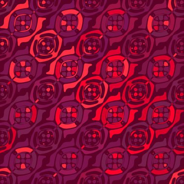 Yaratıcı karalama sanatı farklı şekil ve dokulara sahip kusursuz desen. Kolaj. Sanatsal arka plan. Soyut duvar kağıdı. Dekoratif hippi fayansları.