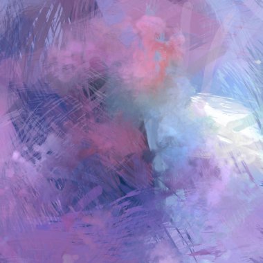 Soyut arkaplanda pürüzlü fırça darbeleri. Fırça boyası. Renkli boya darbeleri. Eşsiz duvar sanatı. Tuvaldeki modern sanat. Renkli çağdaş sanat eserleri.