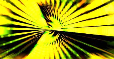 Siyah arkaplanda dönen ışık gösterisi. Lüks çizgiler. Parlak kıvrımlı duvar kağıdı. Uzay tüneli. Dönen ışık çemberi ya da maytap izi. Parlak konsept çizimi.