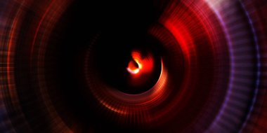 Parlayan neon ışıkları. Parlak sunum tasarım şablonu. Fotoğraf makinesi konsepti. Soyut arkaplan. Dönen ışık ışınları. Hareketli kavramsal duvar kağıdı. Grafik dijital illüstrasyon. 