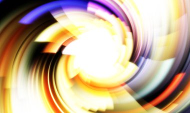 Dönen Işık gösterisi arka planı. Canlı renklerle donatılmış ruhani enerji girdabı. Renkli canlı hareket çizimi. Tanıtım geçmişi. Kutlama grafiği.