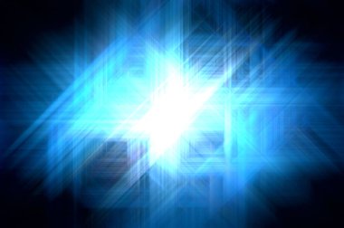 Parlak prizma arayüzü elementi. Soyut alevli geometrik arkaplan. Dijital teknolojinin grafiksel çizimi.