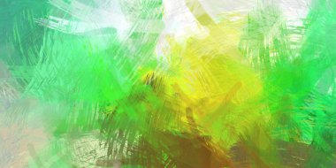 Soyut arkaplanda pürüzlü fırça darbeleri. Fırça boyası. Renkli boya darbeleri. Eşsiz duvar sanatı. Tuvaldeki modern sanat. Renkli çağdaş sanat eserleri.