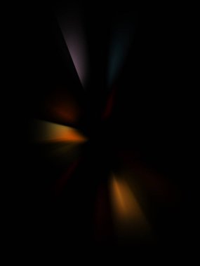 Parlayan ışıkları hareket ettirmenin havalı arka planı. Tasarımınız için canlı renkli bir portal şablonu. Işık ışınları ve hareket halindeki ışıldayan parçacıklar bir solucan deliği şekli oluşturuyor..