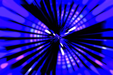 Siyah arkaplanda dönen ışık gösterisi. Lüks çizgiler. Parlak kıvrımlı duvar kağıdı. Uzay tüneli. Dönen ışık çemberi ya da maytap izi. Parlak konsept çizimi.