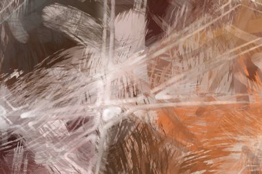 Soyut arkaplanda pürüzlü fırça darbeleri. Fırça boyası. Renkli boya darbeleri. Eşsiz duvar sanatı. Tuvaldeki modern sanat. Renkli çağdaş sanat eserleri.