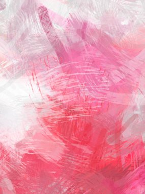 Soyut arkaplanda pürüzlü fırça darbeleri. Fırça boyası. Renkli boya darbeleri. Eşsiz duvar sanatı. Tuvaldeki modern sanat. Renkli çağdaş sanat eserleri.